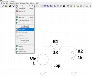 LTspice simulation tutorial on voltage divider - Circuit Generator