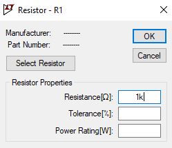 Edit Resistor value