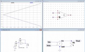 Simulation of Ideal Operational Amplifier using LTspice. - Circuit ...