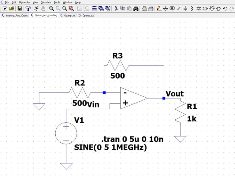 Simulation of Ideal Operational Amplifier using LTspice. - Circuit ...