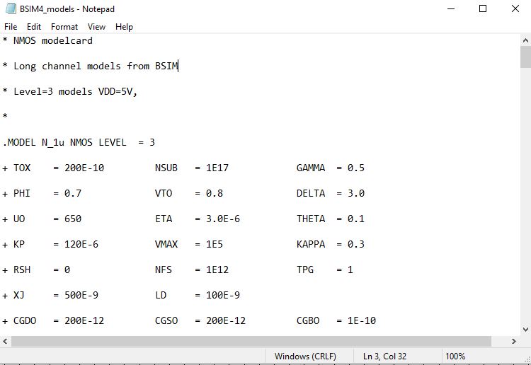 BSIM4 model