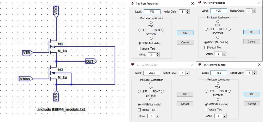 Common Drain Schematic