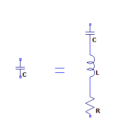 Realistic approximation of a capacitor