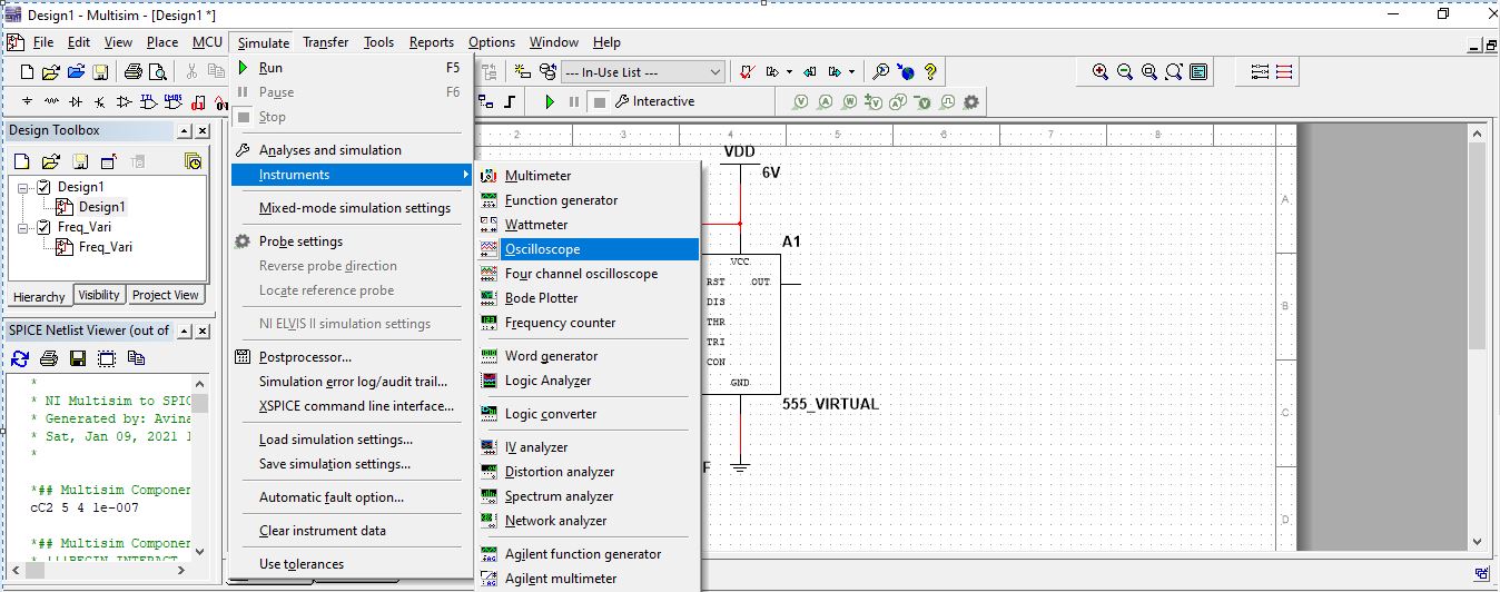 Frequency variation circuit 555