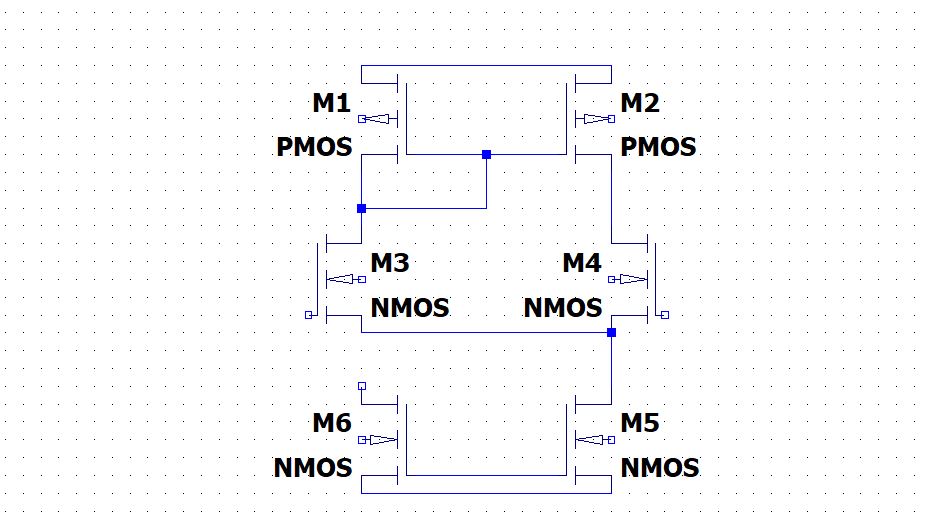 Operational amplifier using LTspice