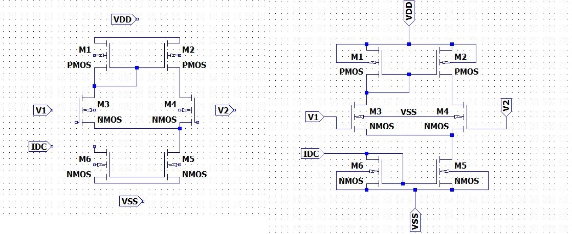 Operational amplifier using Ltspice