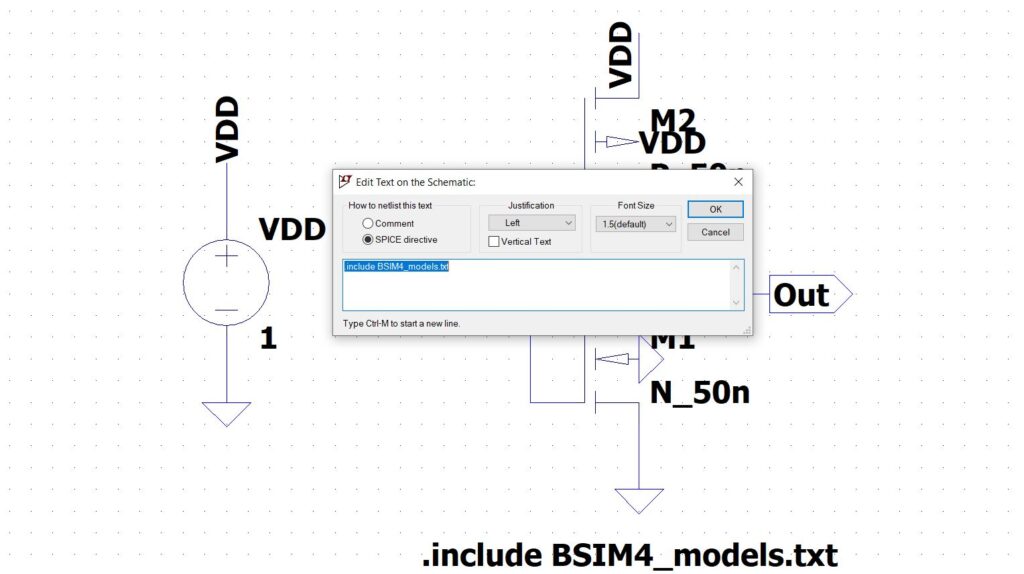 BSIM Model inclusion